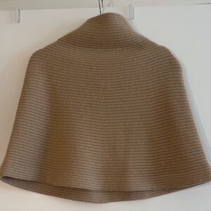 Ralph Lauren Camel Knit Poncho Cape